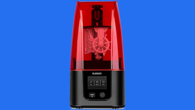 elegoo mars 3 در زمینه آبی