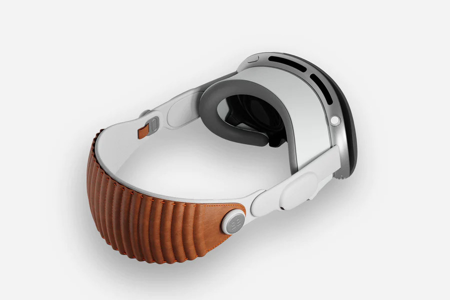 هدبند چرمی apple vision pro bandwerk beiege