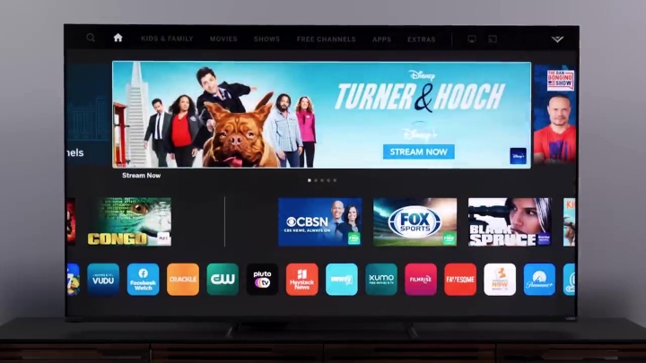صفحه اصلی Vizio SmartCast.